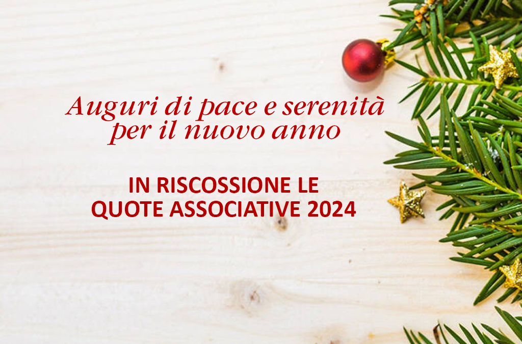 In riscossione le quote associative 2024